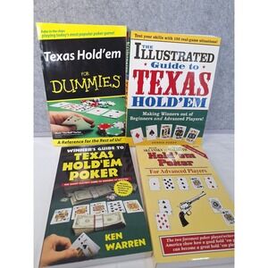 Texas Hold'em Poker Strategy Book Set For Dummies Sklansky Warren Purdy 4 Books